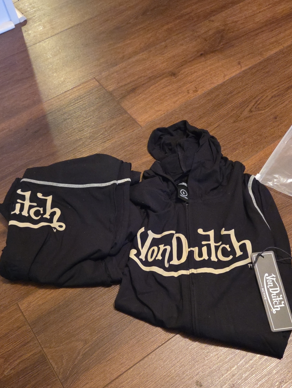 Von Dutch Black Lounge Pant Set - Picture 11 of 13